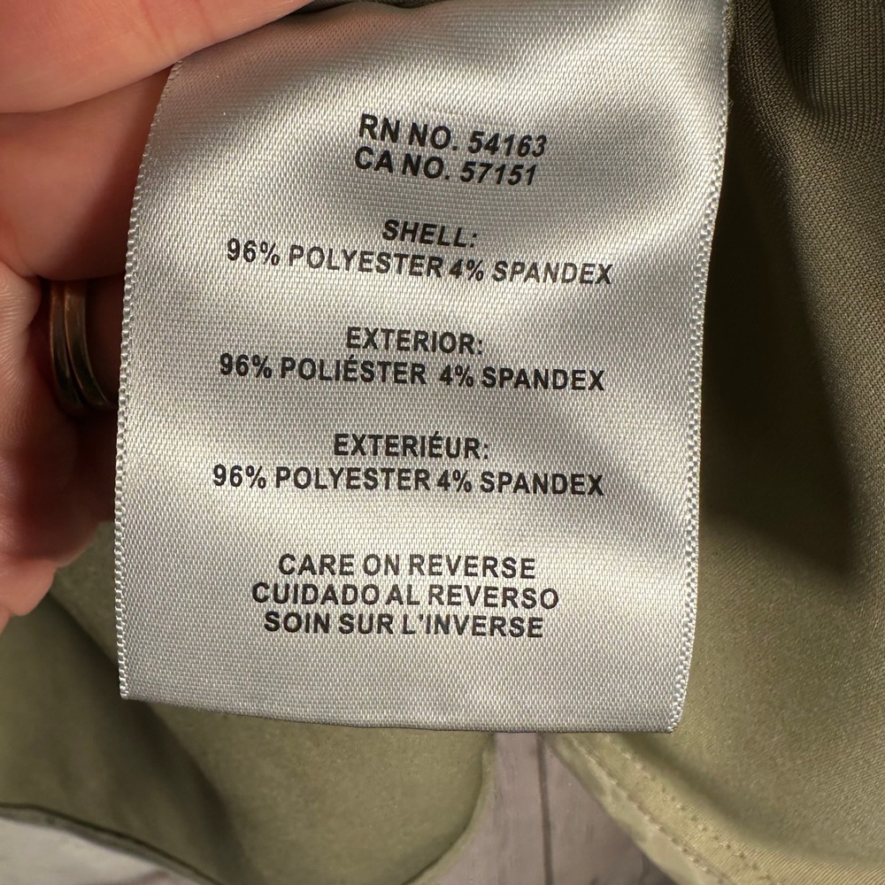 Levis Faux Suede Shacket Sage Green Button Up‎ Shirt Jacket LW2WS235 Womens 1X - Picture 5 of 15